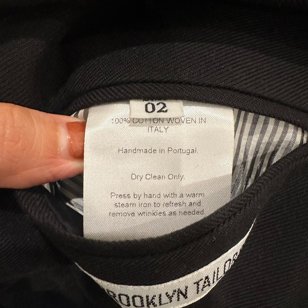 NWT Brooklyn Tailors BKT35 Unstructured Black Men's Blazer - Picture 4 of 9